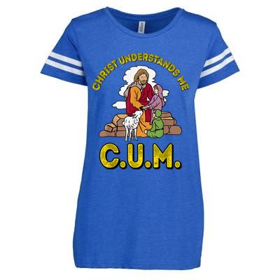 Original Christ Understands Me CUM Enza Ladies Jersey Football T-Shirt