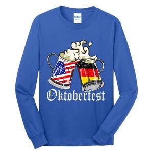 Oktoberfest Cheers Usa Germany Flags Tall Long Sleeve T-Shirt