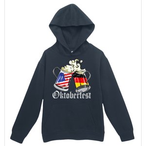 Oktoberfest Cheers Usa Germany Flags Urban Pullover Hoodie