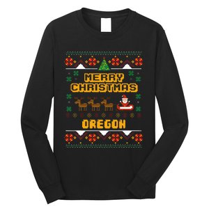 Oregon Christmas Ugly Long Sleeve Shirt