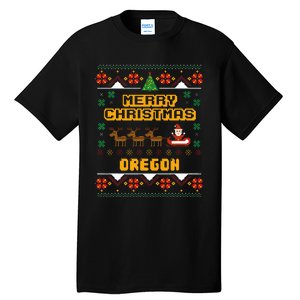 Oregon Christmas Ugly Tall T-Shirt