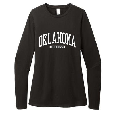 Oklahoma College U.N.I.V.E..R.S.I.T.Y Style Womens CVC Long Sleeve Shirt