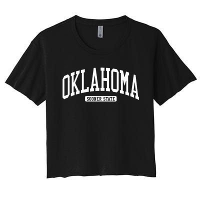 Oklahoma College U.N.I.V.E..R.S.I.T.Y Style Women's Crop Top Tee