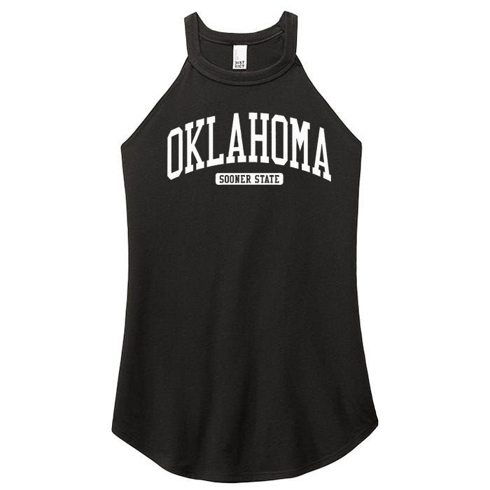 Oklahoma College U.N.I.V.E..R.S.I.T.Y Style Women's Perfect Tri Rocker Tank