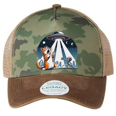 Orange Cat Ufo Legacy Tie Dye Trucker Hat