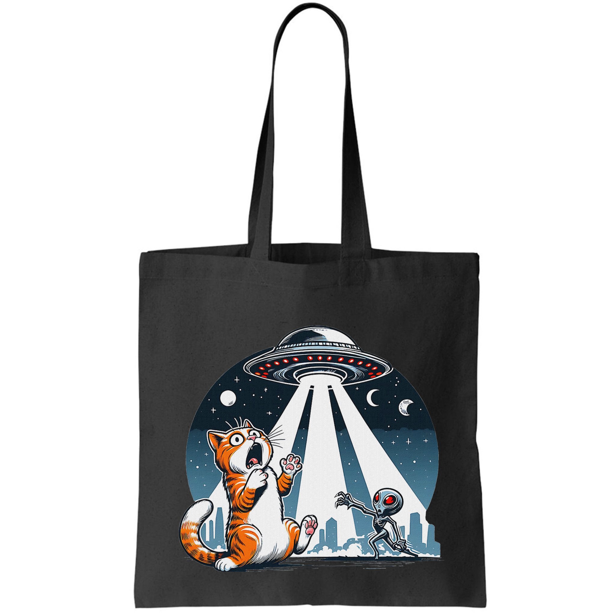 Orange Cat Ufo Bag