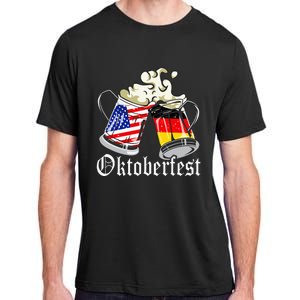 Oktoberfest Cheers Usa Germany Flags Adult ChromaSoft Performance T-Shirt