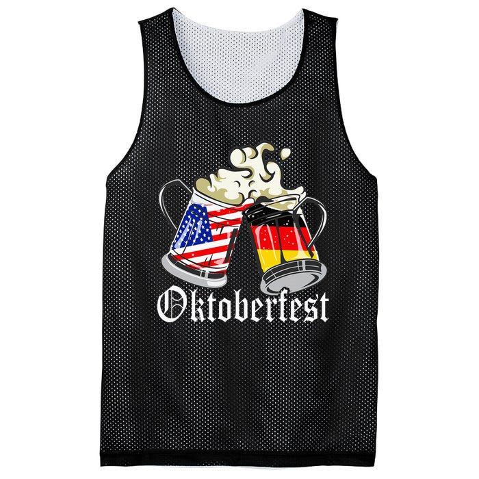 Oktoberfest Cheers Usa Germany Flags Mesh Reversible Basketball Jersey Tank