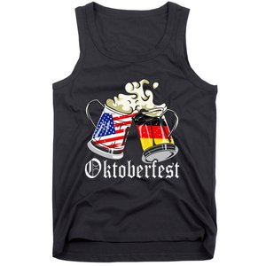 Oktoberfest Cheers Usa Germany Flags Tank Top