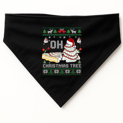 Oh Christmas Ugly Tree Cakes Debbie Becky Jen Cake Lovers Gift USA-Made Doggie Bandana