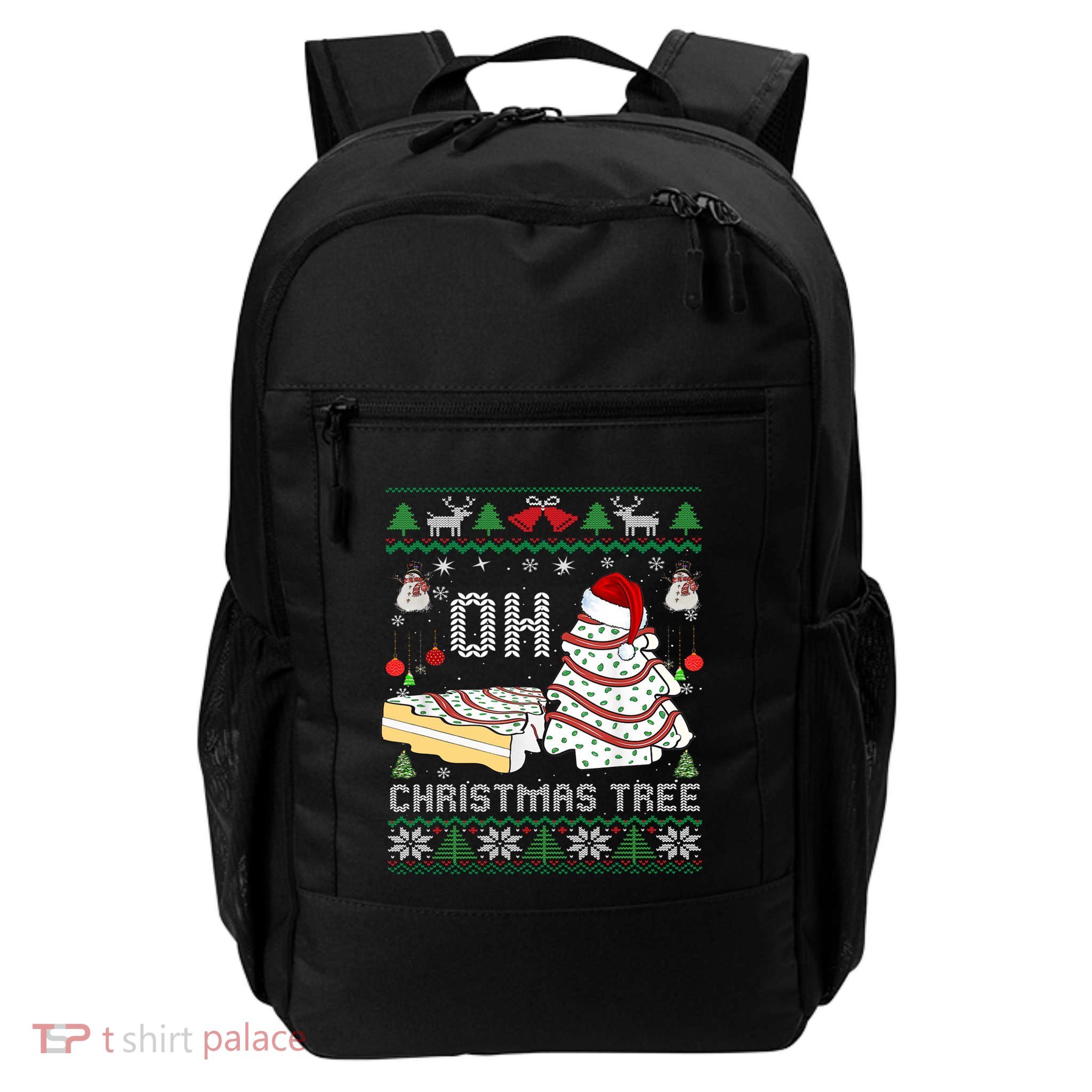 Oh Christmas Ugly Tree Cakes Debbie Becky Jen Cake Lovers Gift Backpack
