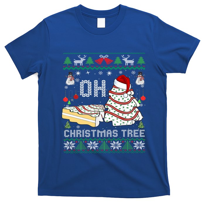 Oh Christmas Ugly Tree Cakes Debbie Becky Jen Cake Lovers Gift T-Shirt