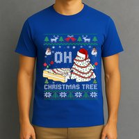 Oh Christmas Ugly Tree Cakes Debbie Becky Jen Cake Lovers Gift T-Shirt
