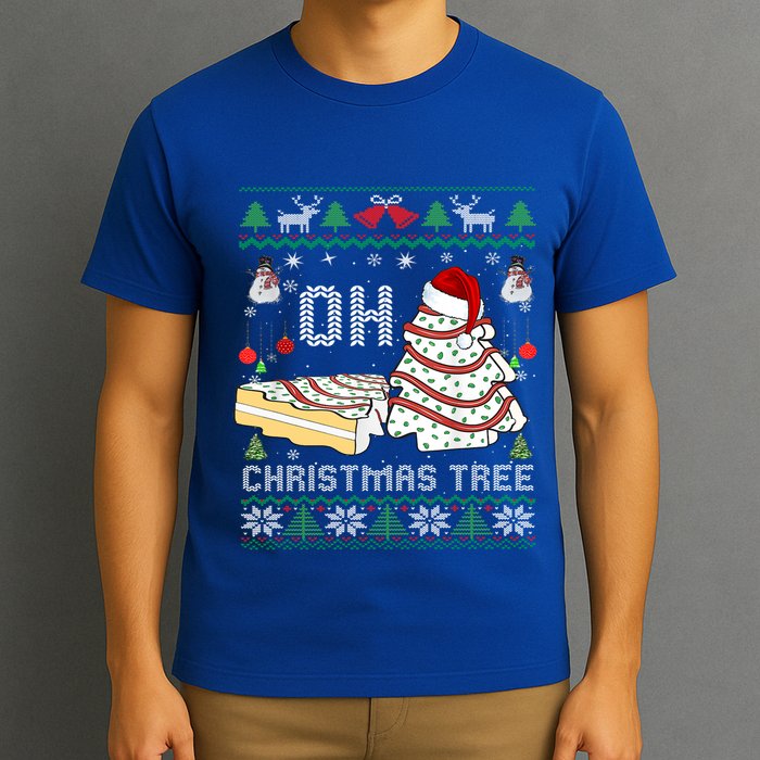 Oh Christmas Ugly Tree Cakes Debbie Becky Jen Cake Lovers Gift T-Shirt