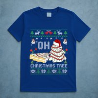 Oh Christmas Ugly Tree Cakes Debbie Becky Jen Cake Lovers Gift T-Shirt