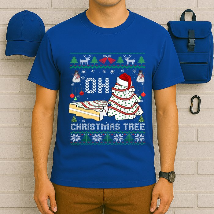 Oh Christmas Ugly Tree Cakes Debbie Becky Jen Cake Lovers Gift T-Shirt