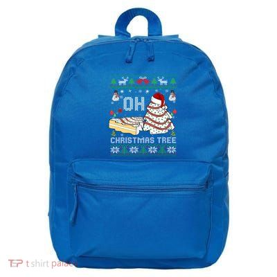 Oh Christmas Ugly Tree Cakes Debbie Becky Jen Cake Lovers Gift 16 in Basic Backpack