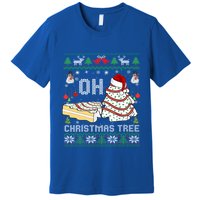 Oh Christmas Ugly Tree Cakes Debbie Becky Jen Cake Lovers Gift Premium T-Shirt