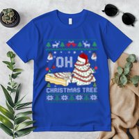 Oh Christmas Ugly Tree Cakes Debbie Becky Jen Cake Lovers Gift Premium T-Shirt