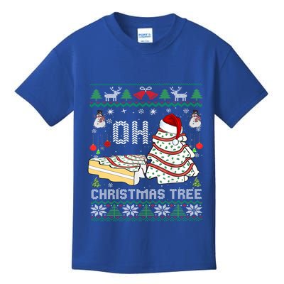 Oh Christmas Ugly Tree Cakes Debbie Becky Jen Cake Lovers Gift Kids T-Shirt