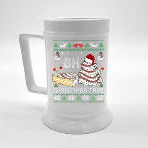 Oh Christmas Ugly Tree Cakes Debbie Becky Jen Cake Lovers Gift Beer Stein