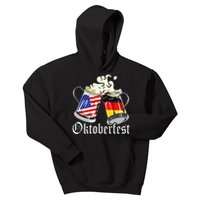 Oktoberfest Cheers Usa Germany Flags Kids Hoodie