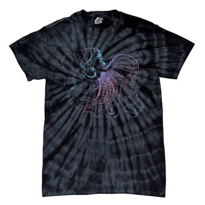 Octopus Cool Vintage Marine Biologist Ocean Sea Life 1 Tie-Dye T-Shirt