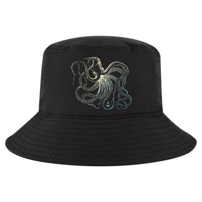 Octopus Cool Vintage Marine Biologist Ocean Sea Life 3 Cool Comfort Performance Bucket Hat