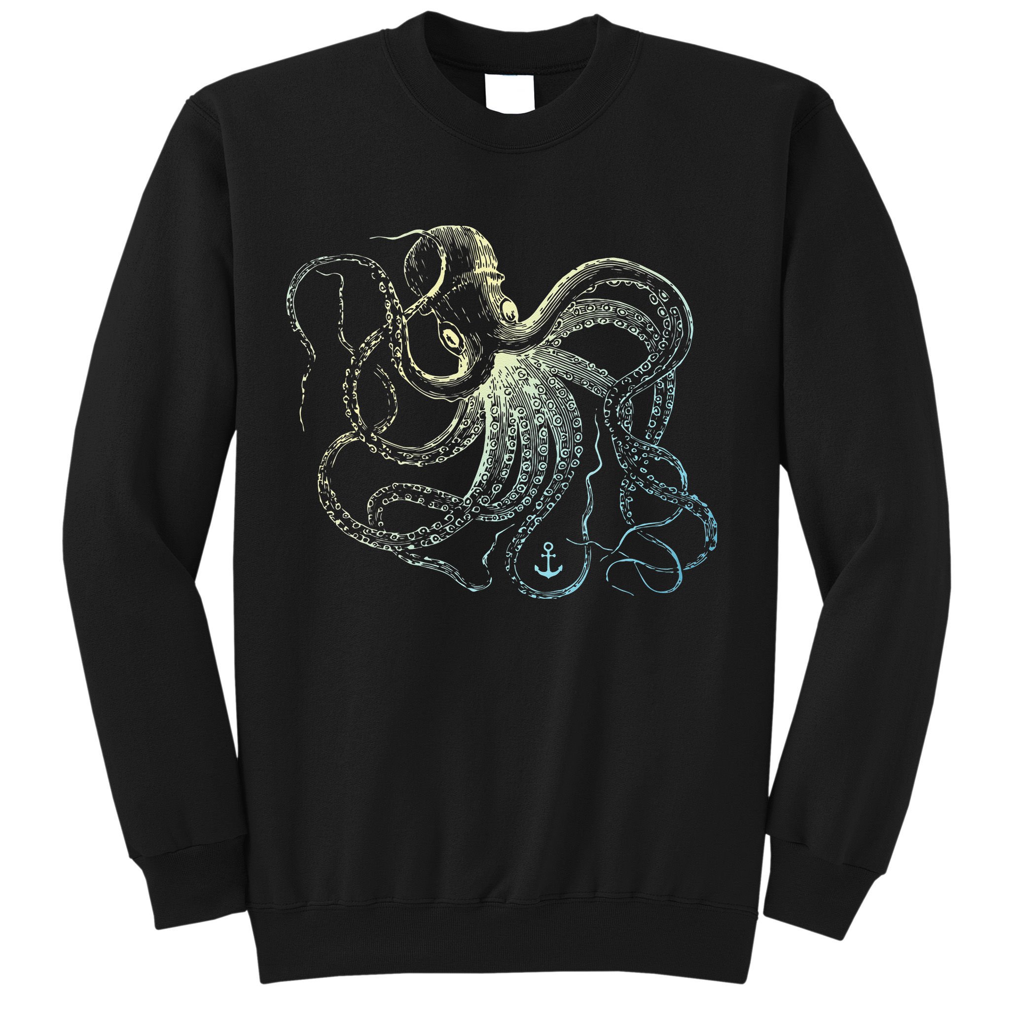 Octopus Cool Vintage Marine Biologist Ocean Sea Life 3 Sweatshirt