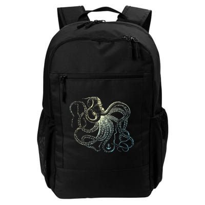Octopus Cool Vintage Marine Biologist Ocean Sea Life 3 Backpack