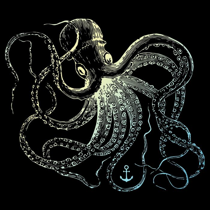 Octopus Cool Vintage Marine Biologist Ocean Sea Life 3 Backpack