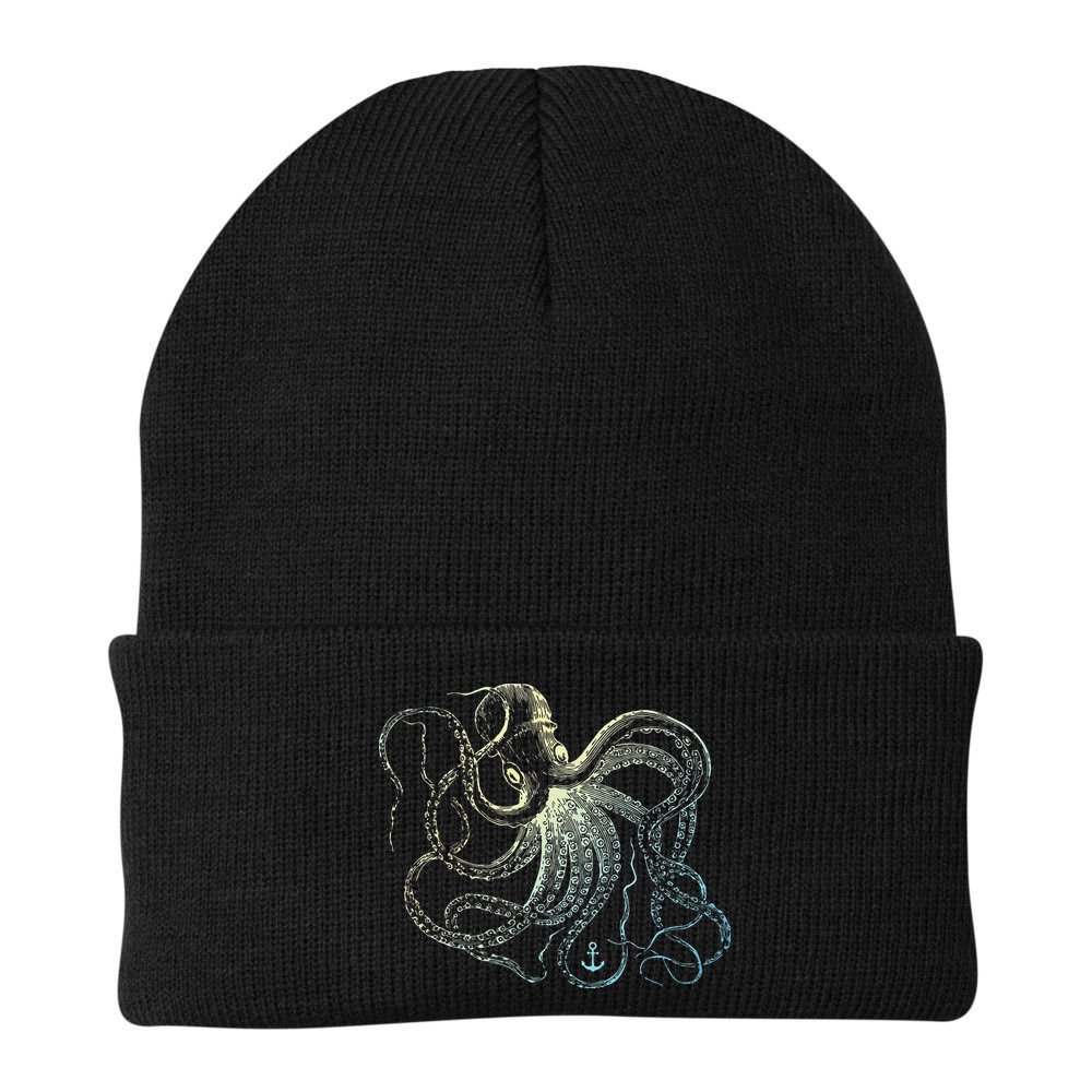 Octopus Cool Vintage Marine Biologist Ocean Sea Life 3 Beanie