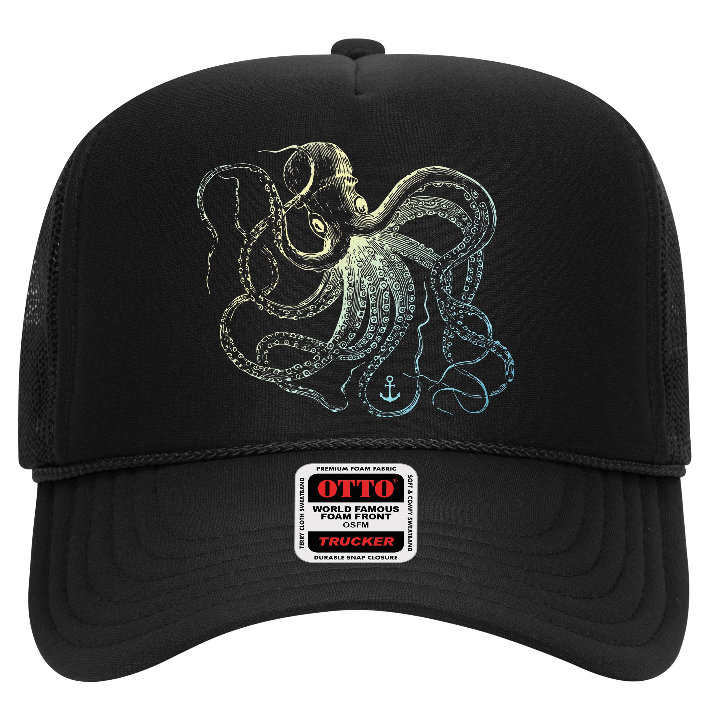 Octopus Cool Vintage Marine Biologist Ocean Sea Life 3 Hat