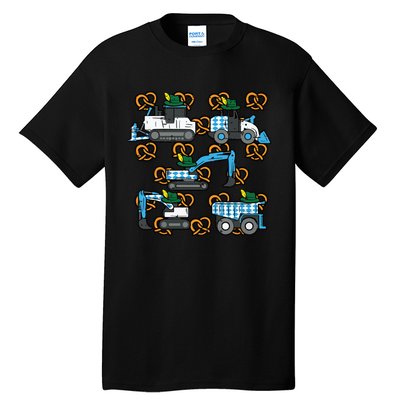 Oktoberfest Construction Vehicles German Tall T-Shirt