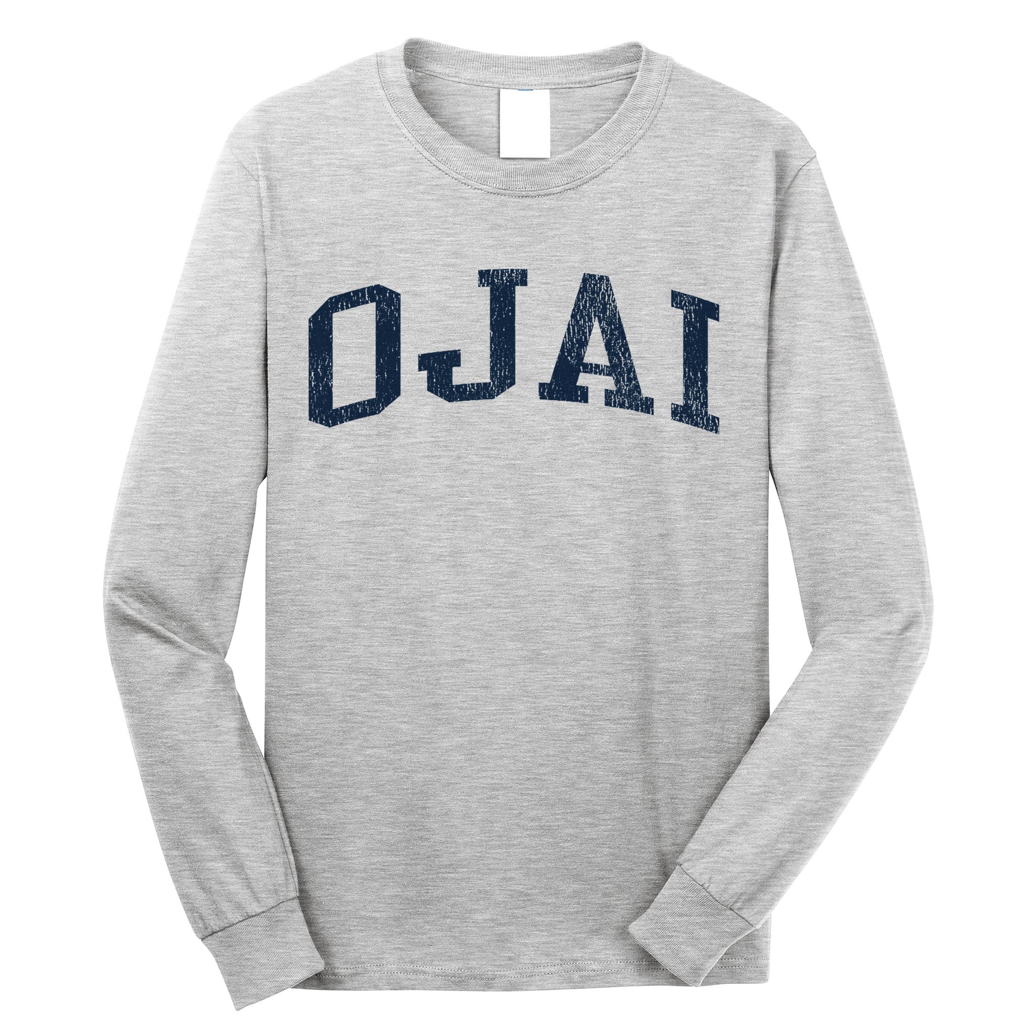 Ojai Ca Vintage Athletic Sports Jsn2 Print Long Sleeve Shirt