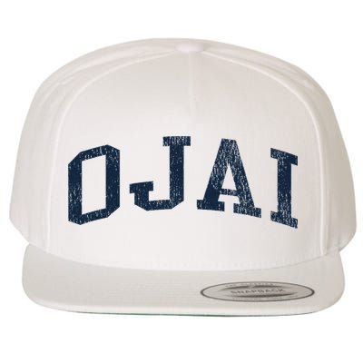 Ojai Ca Vintage Athletic Sports Jsn2 Print Wool Snapback Cap