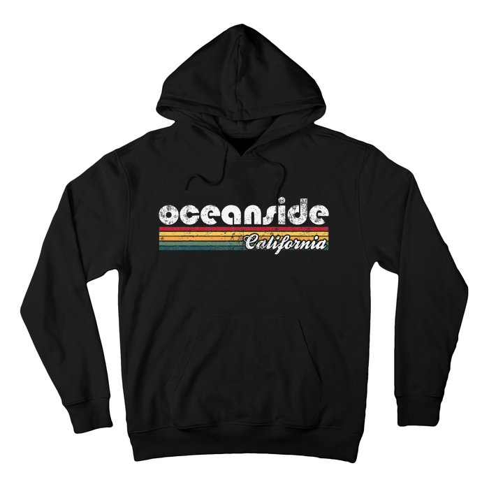 Oceanside California Vintage 70S 80S Retro Style Hoodie