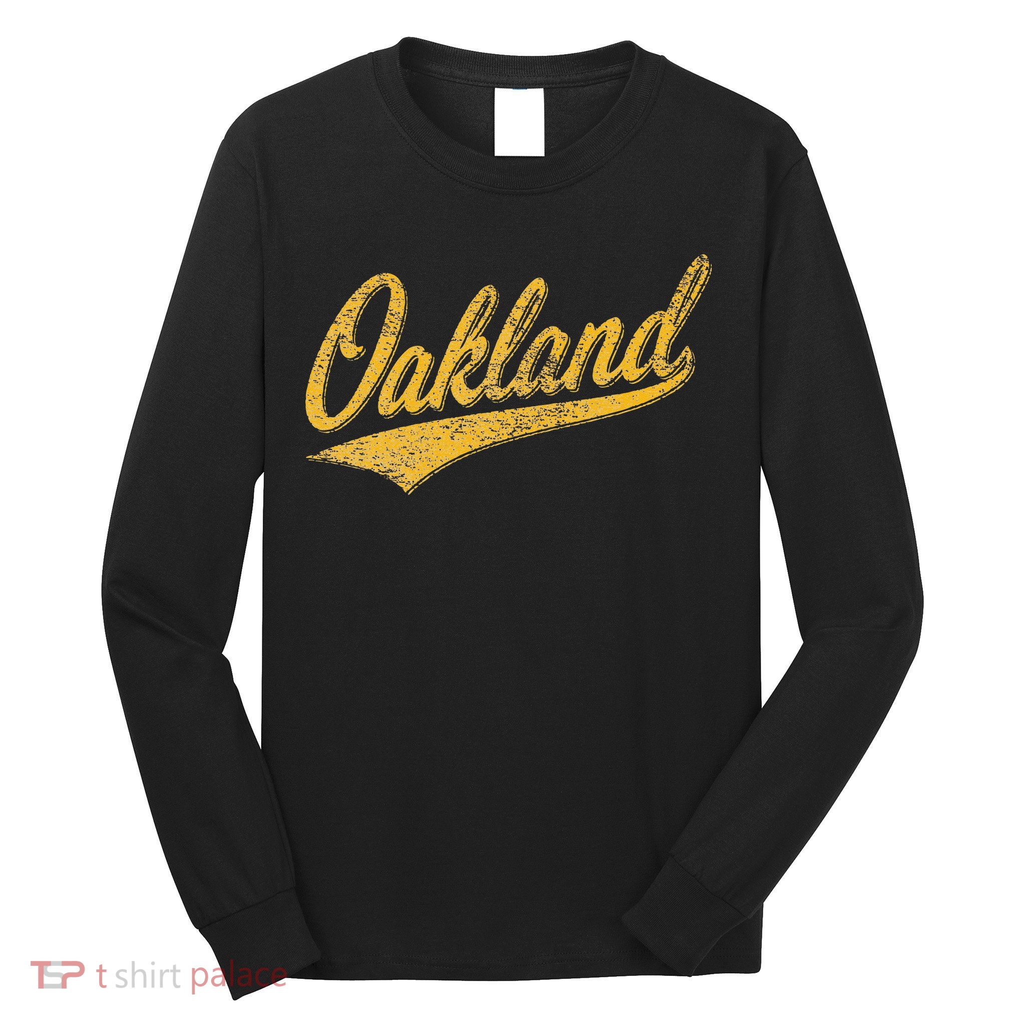 OAKLAND CALIFORNIA VARSITY SCRIPT CLASSIC SPORT JERSEY STYLE Long Sleeve Shirt