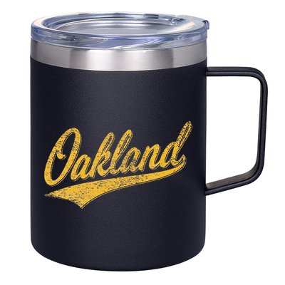 OAKLAND CALIFORNIA VARSITY SCRIPT CLASSIC SPORT JERSEY STYLE 12oz Stainless Steel Coffee Mug