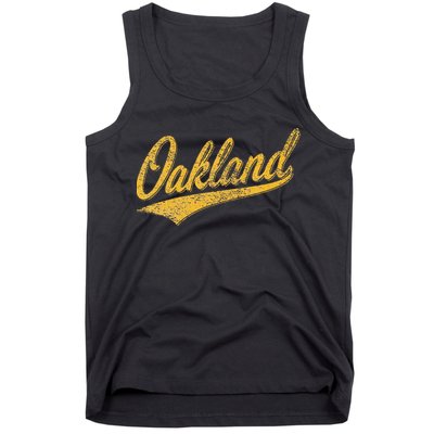 OAKLAND CALIFORNIA VARSITY SCRIPT CLASSIC SPORT JERSEY STYLE Tank Top