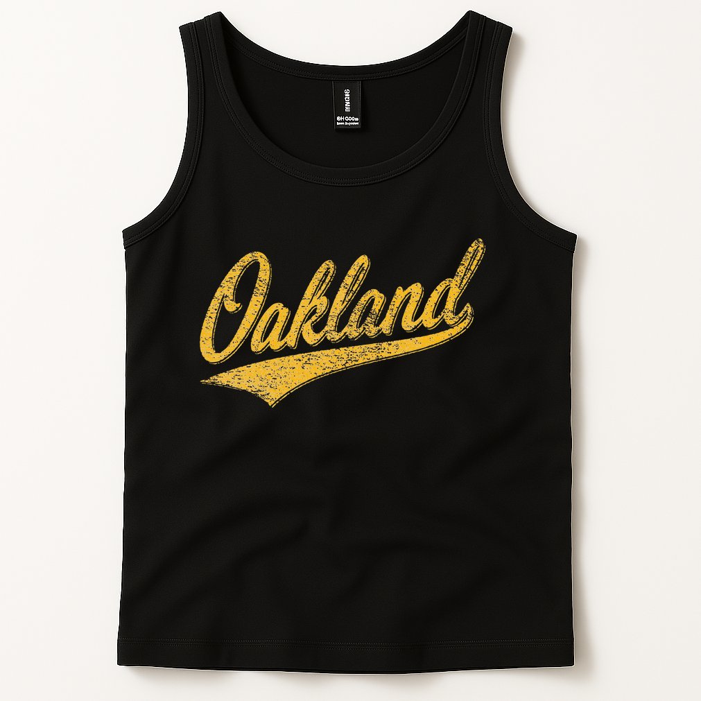 OAKLAND CALIFORNIA VARSITY SCRIPT CLASSIC SPORT JERSEY STYLE Tank Top