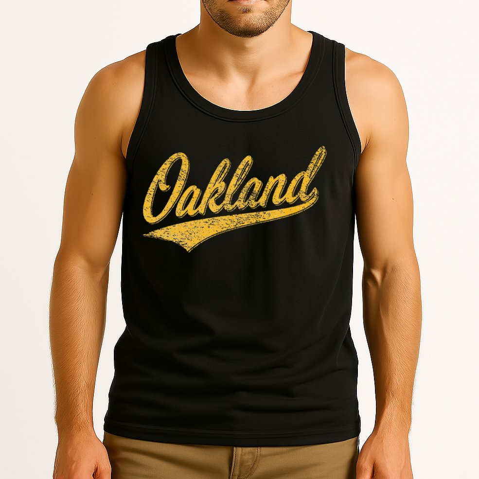 OAKLAND CALIFORNIA VARSITY SCRIPT CLASSIC SPORT JERSEY STYLE Tank Top