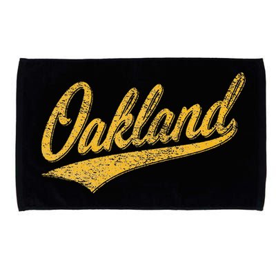 OAKLAND CALIFORNIA VARSITY SCRIPT CLASSIC SPORT JERSEY STYLE Microfiber Hand Towel