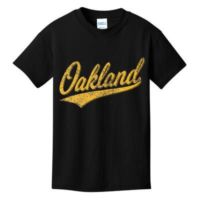 OAKLAND CALIFORNIA VARSITY SCRIPT CLASSIC SPORT JERSEY STYLE Kids T-Shirt