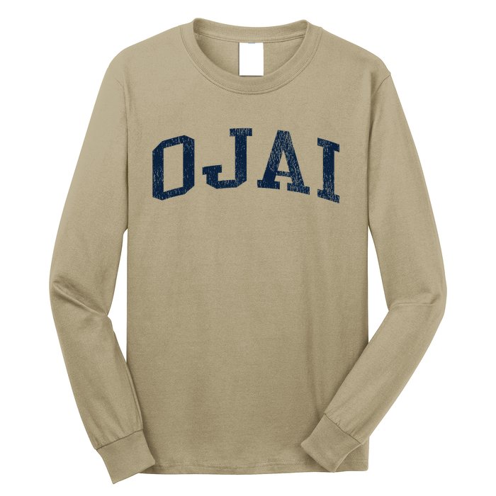 Ojai Ca Vintage Athletic Sports Jsn2 Print Long Sleeve Shirt