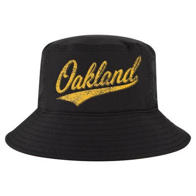 OAKLAND CALIFORNIA VARSITY SCRIPT CLASSIC SPORT JERSEY STYLE Cool Comfort Performance Bucket Hat