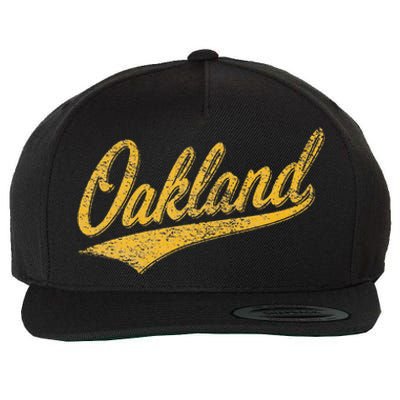 OAKLAND CALIFORNIA VARSITY SCRIPT CLASSIC SPORT JERSEY STYLE Wool Snapback Cap