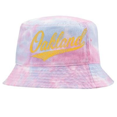 OAKLAND CALIFORNIA VARSITY SCRIPT CLASSIC SPORT JERSEY STYLE Tie-Dyed Bucket Hat