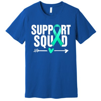 Ovarian Cancer Warrior Support Squad Meaningful Gift Premium T-Shirt