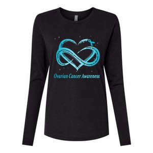 Ovarian Cancer Warrior Gift Womens Cotton Relaxed Long Sleeve T-Shirt